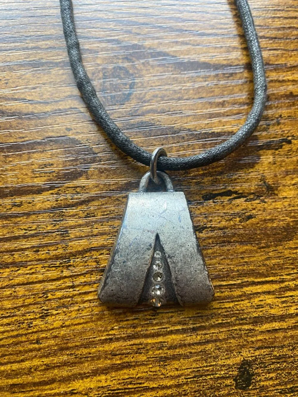 So Rachel Longaberger Trapezoid Pendant Necklace w/ Pouch & Box - Picture 5 of 14